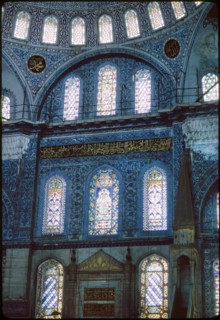 Stained Glass Windows, Blue Mosque, Istanbul, Turkey, 1965