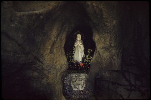 Statue of Saint Bernadette, Grotta di Lourdes, Vatican City, Italy, 1962