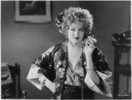Doris Kenyon, on-set of the Silent Film, "The Hawk's Nest", First National Pictures, 1926