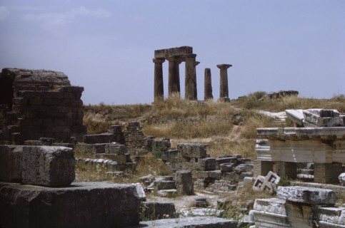 Temple of Apollo, Ancient Corinth, Greece, 1963