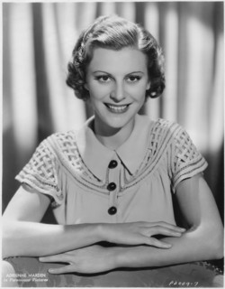 Actress Adrienne Marden, Publicity Portrait, Paramount Pictures, 1935