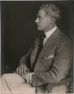 Actor Edward Martindel, Seated Profile Publicity Portrait, 1920's