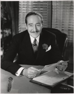 Adolphe Menjou, Publicity Portrait for the Film, "Stage Door", RKO Radio Pictures, 1937
