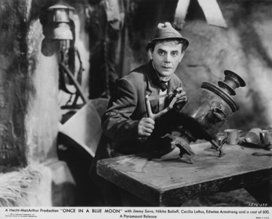 Jimmy Savo, Publicity Portrait for the Film, "Once in a Blue Moon", Hecht-MacArthur Production, Paramount Pictures, 1935