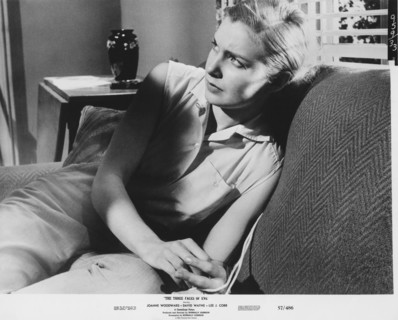 Joanne Woodward, Publicity Portrait, on-set of the Film, "The Three Faces of Eve", 20th Century Fox, 1957
