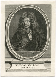 Nicolas Boileau-Despreaux (1636-1711), French Poet and Critic, Head and Shoulders Engraving