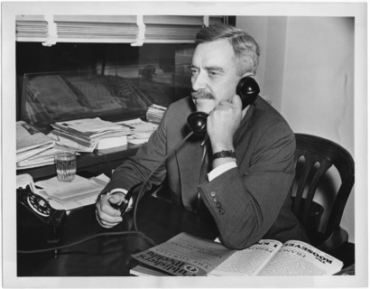 Earl Browder, former Communist Party General Secretary in the U.S., starting new job as Representative for Soviet Publishers, which has become an Object of Interest by the U.S. State Department, Portr...