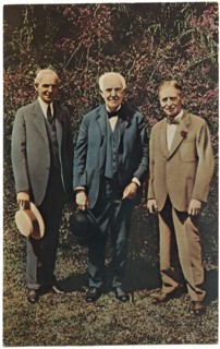Henry Ford, Thomas Edison & Harvey Firestone, Full-Length Portrait, Fort Myers, Florida, USA, 1931