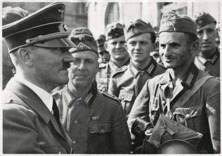 Adolf Hitler During a Troop Visit, Jaroslaw, Poland, September 1939