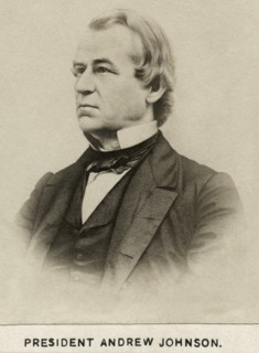 Andrew Johnson (1808-75), 17th President of the United States, Portrait, late 1860's