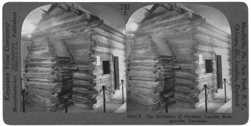 Birthplace of Abraham Lincoln, Hodgenville, Kentucky, Stereo Card, Keystone View Company