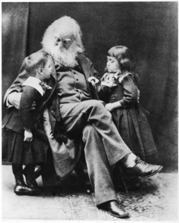 Walt Whitman (1819-92), American Poet, Seated Portrait with Two Children, 1887
