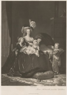 Marie Antoinette and her Children, Photogravure Print, Vigel le Brun, D. Appleton and Company, 1887