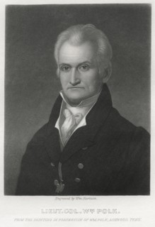 Lieutenant Colonel William Polk (1758-1834), Banker, Educational Administrator, Political Leader, and Renowned Continental officer in the War for American Independence, Illustration from the Original ...