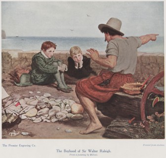 The Boyhood of Sir Walter Raleigh, Engraving from a Painting by Millais