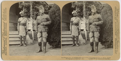 Lord Roberts, hero of Candahar and South Africa, Commander-in-Chief of British Armies, Pretoria, South Africa, Stereo Card, Underwood & Underwood, 1900