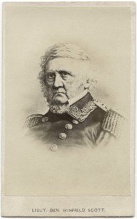 Winfield Scott (1786-1866), U.S. Army General, Serving on Active Duty as General longer than anyone in U.S. History, Portrait, 1860's