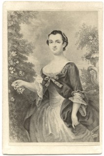 Martha Washington (1731-1802), Wife of First U.S. President George Washington, Young Adult Portrait, Illustration