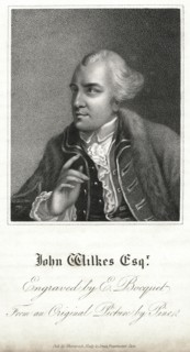 John Wilkes (1725-97) English Radical, Journalist and Politician, Engraving by E. Bocquet from an Original Painting by Robert Edge Pine