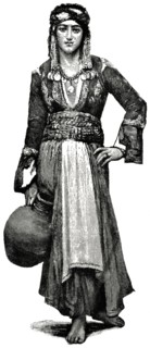 Water Carrier of Nazareth, Illustration, Classical Portfolio of Primitive Carriers, by Marshall M. Kirman, World Railway Publ. Co., Illustration, 1895
