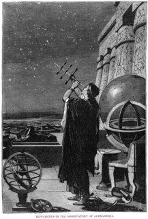 Hipparchus in the Observatory of Alexandria, Egypt, Illustration, Cyclopaedia of Universal History, Volume 1, The Ancient World, by John Clark Ridpath, the Jones Brothers Publishing Company, 1885