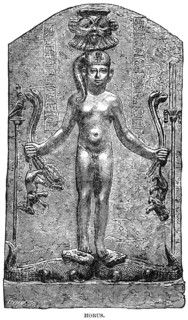 Horus, Ancient Egyptian Deity, Illustration, Cyclopaedia of Universal History, Volume 1, The Ancient World, by John Clark Ridpath, the Jones Brothers Publishing Company, 1885