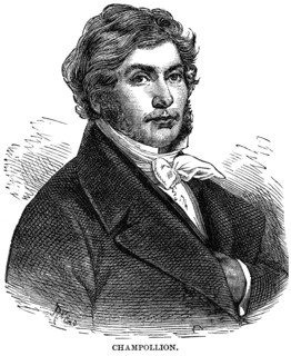 Jean-François Champollion (1790-1832), French Scholar and Philologist, known Primarily as a Decipherer of Egyptian hieroglyphs, Illustration, Cyclopaedia of Universal History, Volume 1, The Ancient Wo...