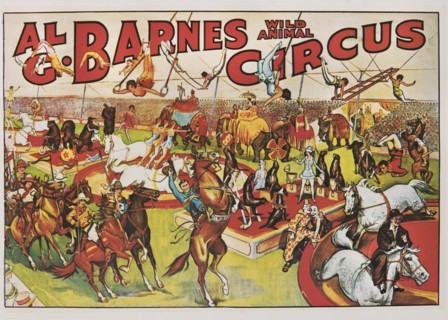 Al G. Barnes Wild Animal Circus, Circus Poster, 1930's
