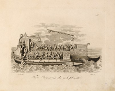 Roman Military Ship, Engraving, A. Friese, 1819