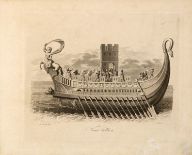 Military Ship, Engraving, A. Friese, 1819