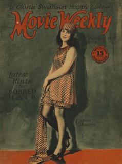 Actress Gertrude Olmsted, Movie Weekly Magazine Cover, August 8, 1925