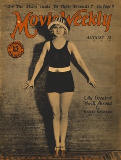 Actress Nita Cavalier, Movie Weekly Magazine Cover, August 15, 1925
