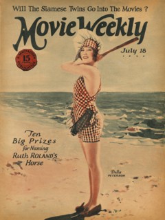 Actress Della Peterson, Movie Weekly Magazine Cover, July 18, 1925