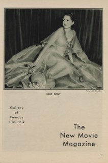 Actress Billie Dove, Publicity Portrait inside The New Movie Magazine, May 1930