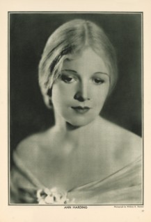 Actress Ann Harding, Publicity Portrait inside The New Movie Magazine, May 1930