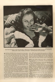 Actress Joan Crawford, Publicity Portrait inside The New Movie Magazine, May 1930