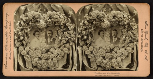 President and Mrs. Roosevelt, Stereo Card, R. Y. Young, American Stereoscopic Company, 1902