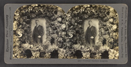 President Theodore Roosevelt, Portrait, Stereo Card, Keystone View Company, 1901
