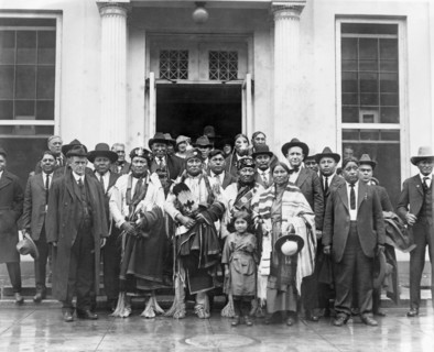 Indian Group at White House, Washington DC, USA, National Photo Company, 1910's