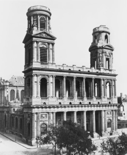 Saint-Sulpice, Paris, France, Silver Albumen Print, Edouard Baldus, 1860's