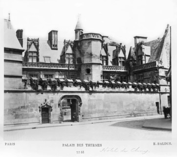 Palais des Thermes de Cluny, Paris, France, Silver Albumen Print, Edouard Baldus, 1860's