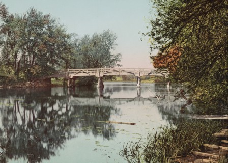 The Old Bridge, Concord, Massachusetts, USA, Detroit Publishing Company, 1901