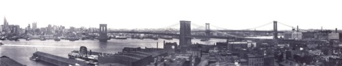East River Bridges, New York City, New York, USA, Irving Underhill, 1909