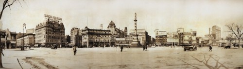 Columbus Circle, New York City, New York, USA, Irving Underhill, 1913