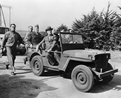 U.S. President Franklin Roosevelt Reviewing American Forces, Casablanca, Morocco, U.S. Army Signal Corps, January 1943