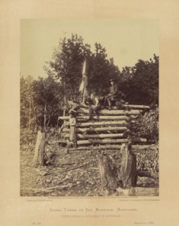 Signal Tower on Elk Mountain, Overlooking Battle-Field of Antietam, Maryland, Alexander Gardner, September 1862