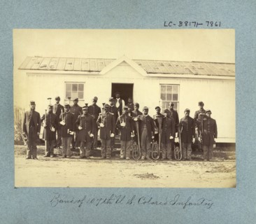 Band of 107th U.S. Colored Infantry, Union Army, Arlington, Virginia, USA, William M. Smith, November 1865