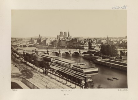Panorama, Paris, France, Silver Albumen Print, Edouard Baldus, 1860's