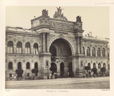 Palais de l'industrie, Paris, France, Silver Albumen Print, Edouard Baldus, 1860's
