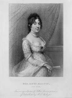 Mrs. James Madison (Dolly Payne), from an Original Picture by Gilbert Stuart, Three-quarter Length Portrait, Engraving